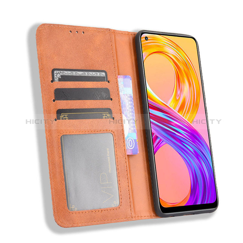 Coque Portefeuille Livre Cuir Etui Clapet BY4 pour Realme 8 4G Plus