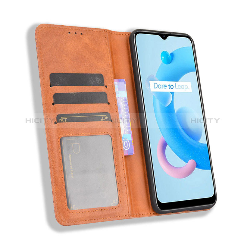 Coque Portefeuille Livre Cuir Etui Clapet BY4 pour Realme C11 (2021) Plus