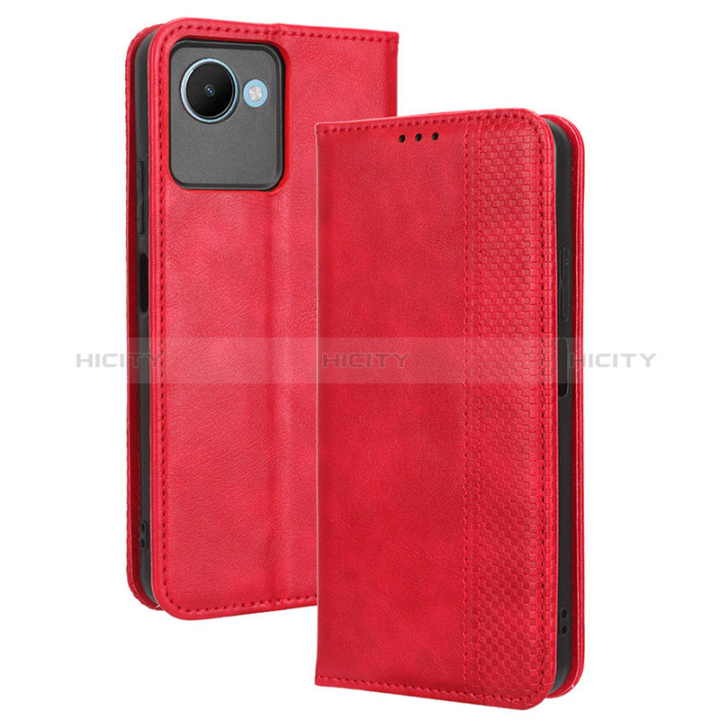 Coque Portefeuille Livre Cuir Etui Clapet BY4 pour Realme C30 Plus