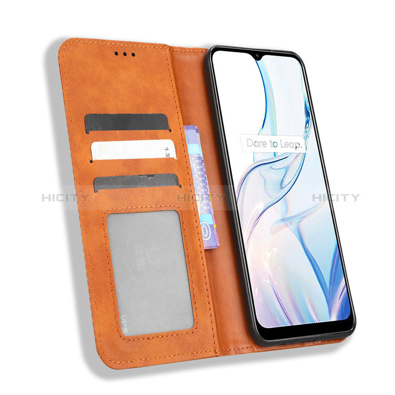 Coque Portefeuille Livre Cuir Etui Clapet BY4 pour Realme C30s Plus