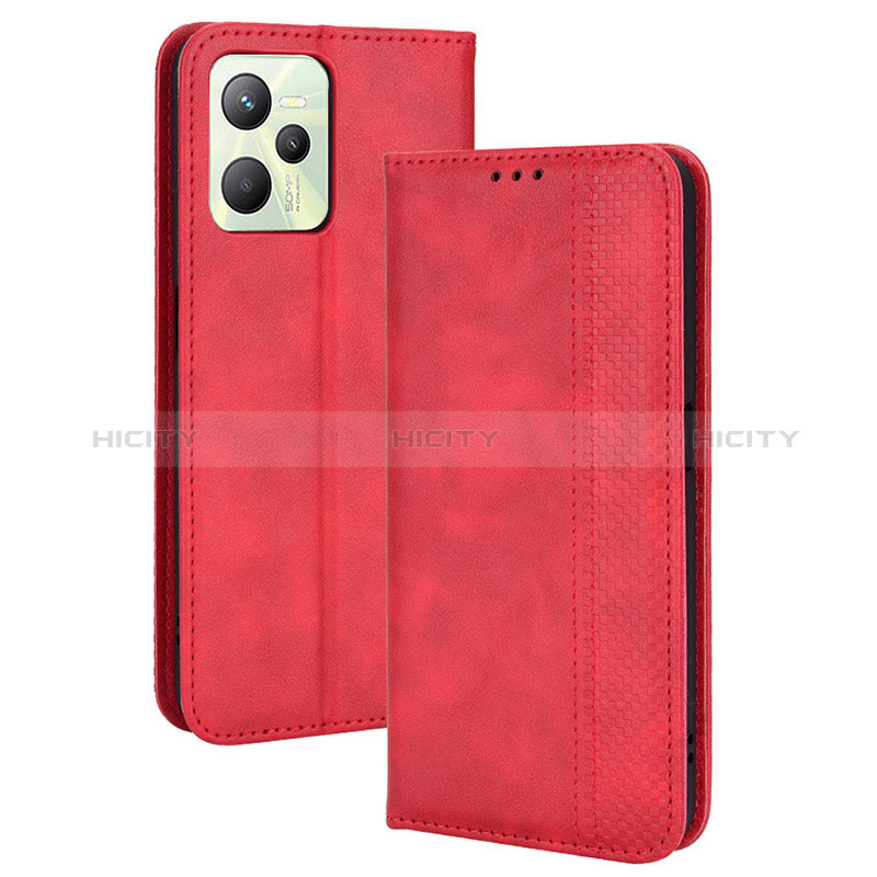 Coque Portefeuille Livre Cuir Etui Clapet BY4 pour Realme C35 Plus