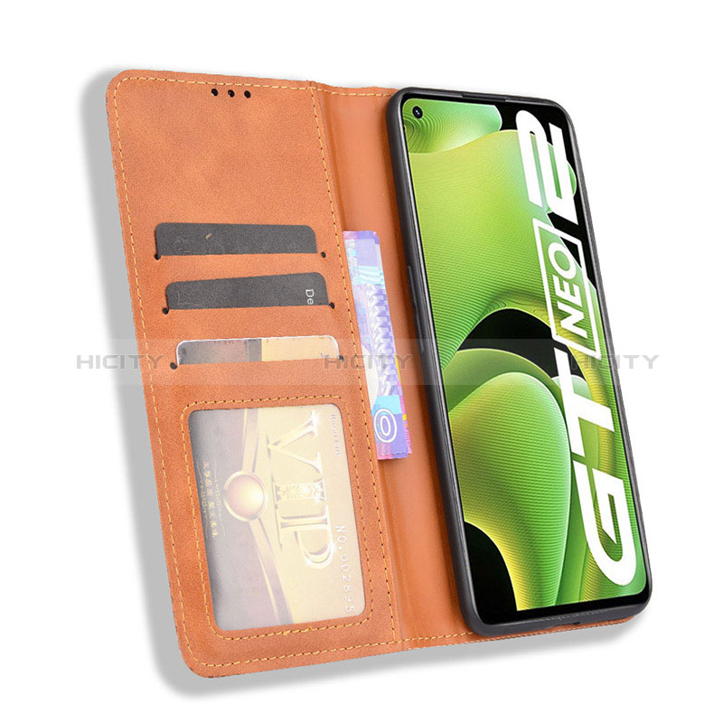 Coque Portefeuille Livre Cuir Etui Clapet BY4 pour Realme GT Neo2 5G Plus