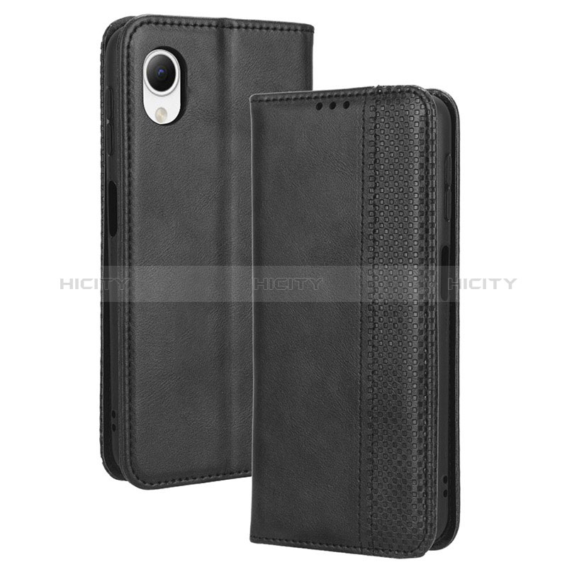 Coque Portefeuille Livre Cuir Etui Clapet BY4 pour Samsung Galaxy A23e 5G Noir Plus