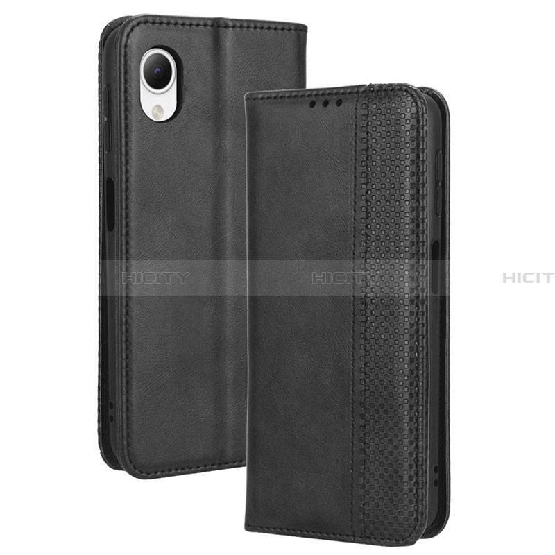 Coque Portefeuille Livre Cuir Etui Clapet BY4 pour Samsung Galaxy A23s Noir Plus