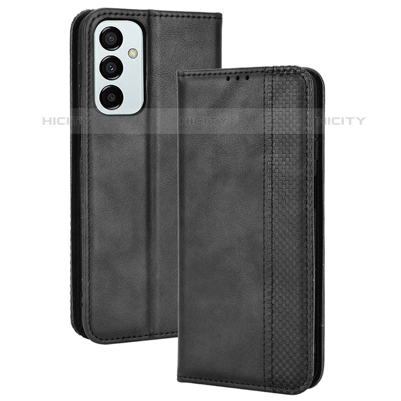 Coque Portefeuille Livre Cuir Etui Clapet BY4 pour Samsung Galaxy M23 5G Noir Plus