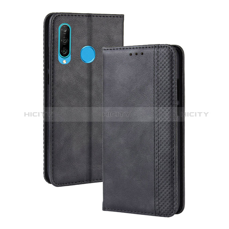 Coque Portefeuille Livre Cuir Etui Clapet BY4 pour Samsung Galaxy M30 Noir Plus