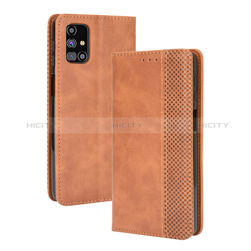 Coque Portefeuille Livre Cuir Etui Clapet BY4 pour Samsung Galaxy M31s Plus