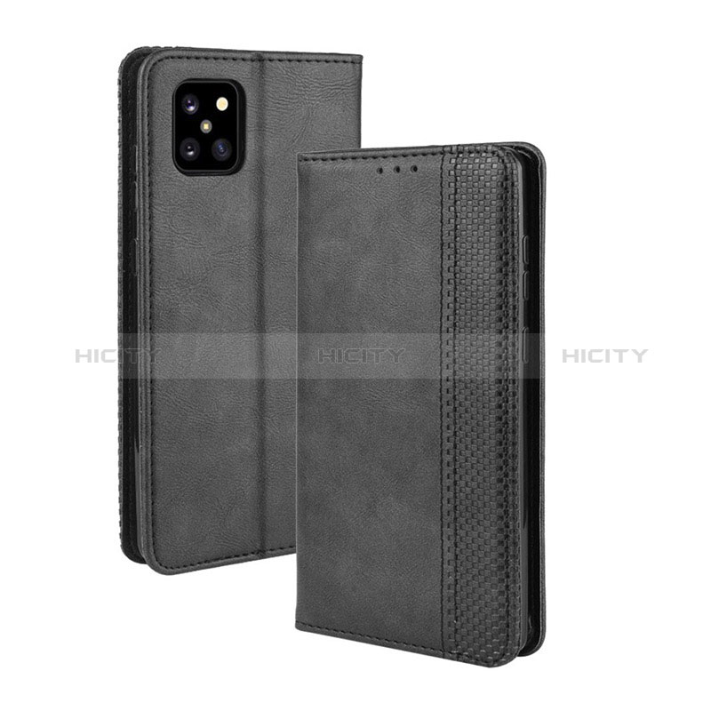 Coque Portefeuille Livre Cuir Etui Clapet BY4 pour Samsung Galaxy M60s Noir Plus