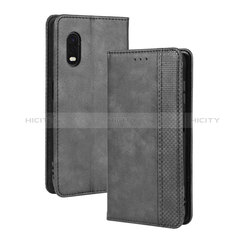 Coque Portefeuille Livre Cuir Etui Clapet BY4 pour Samsung Galaxy XCover Pro Noir Plus