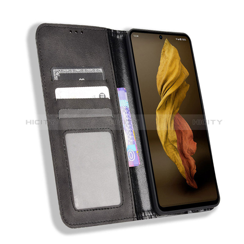 Coque Portefeuille Livre Cuir Etui Clapet BY4 pour Sharp Aquos R7 Plus