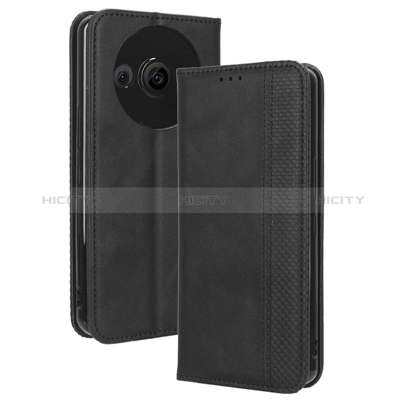 Coque Portefeuille Livre Cuir Etui Clapet BY4 pour Sharp Aquos R8 Pro Plus