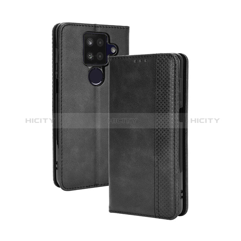 Coque Portefeuille Livre Cuir Etui Clapet BY4 pour Sharp Aquos Sense4 Plus Noir Plus