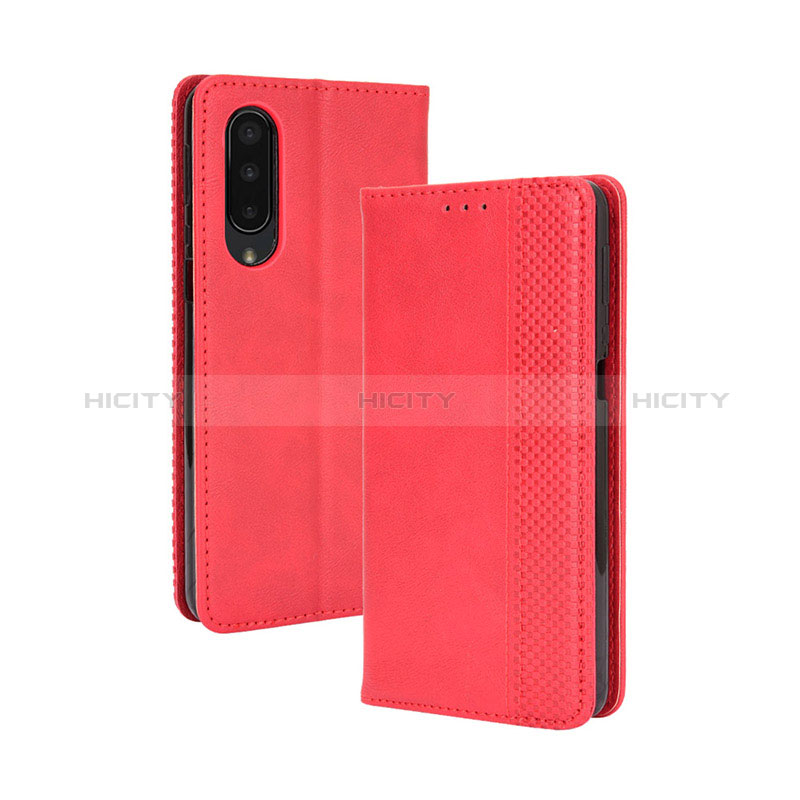 Coque Portefeuille Livre Cuir Etui Clapet BY4 pour Sharp Aquos Zero5G basic Rouge Plus