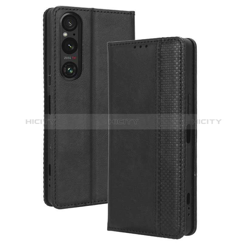 Coque Portefeuille Livre Cuir Etui Clapet BY4 pour Sony Xperia 1 V Plus