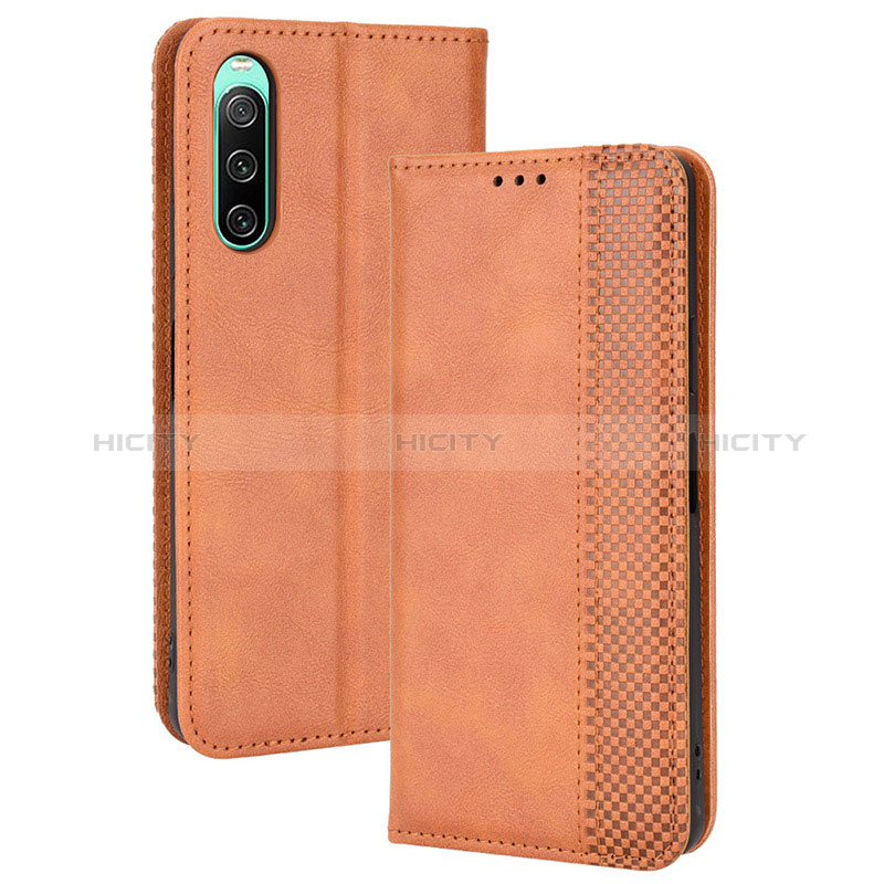 Coque Portefeuille Livre Cuir Etui Clapet BY4 pour Sony Xperia 10 IV Plus