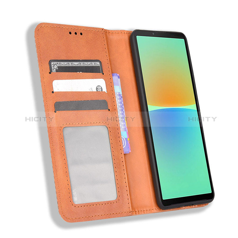 Coque Portefeuille Livre Cuir Etui Clapet BY4 pour Sony Xperia 10 IV Plus