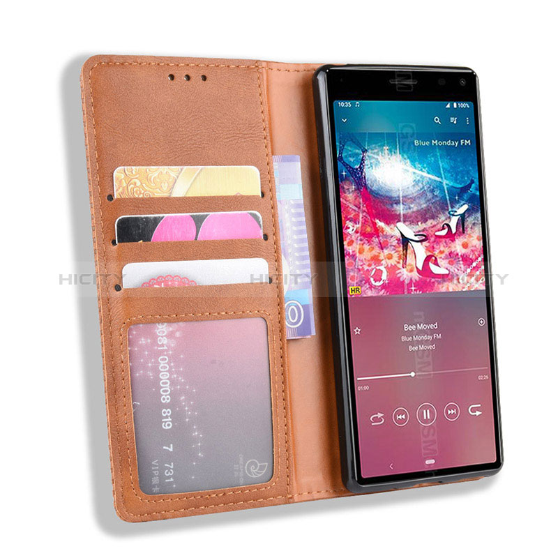 Coque Portefeuille Livre Cuir Etui Clapet BY4 pour Sony Xperia 8 Plus