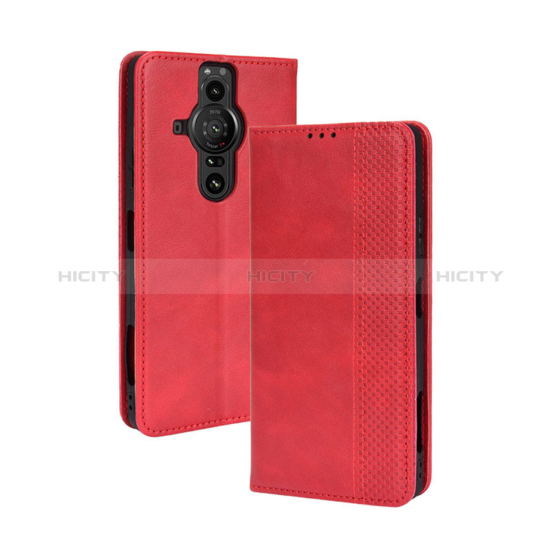 Coque Portefeuille Livre Cuir Etui Clapet BY4 pour Sony Xperia PRO-I Plus