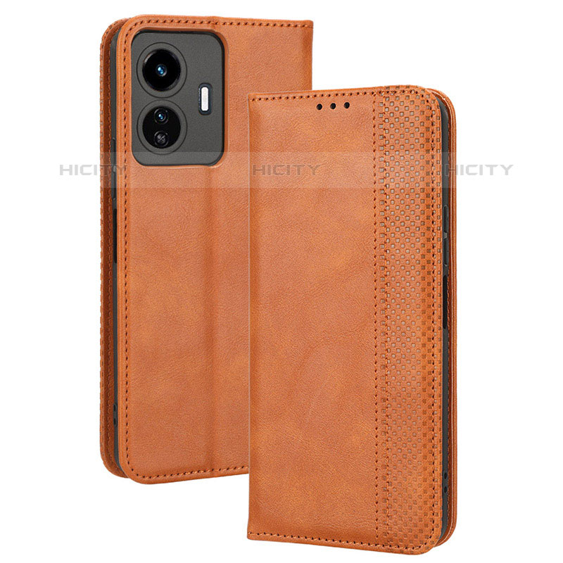 Coque Portefeuille Livre Cuir Etui Clapet BY4 pour Vivo iQOO Z6 Lite 5G Plus