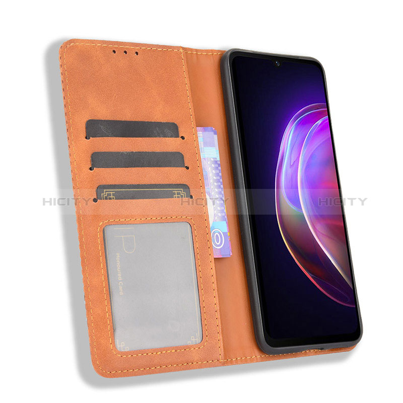 Coque Portefeuille Livre Cuir Etui Clapet BY4 pour Vivo V21 5G Plus