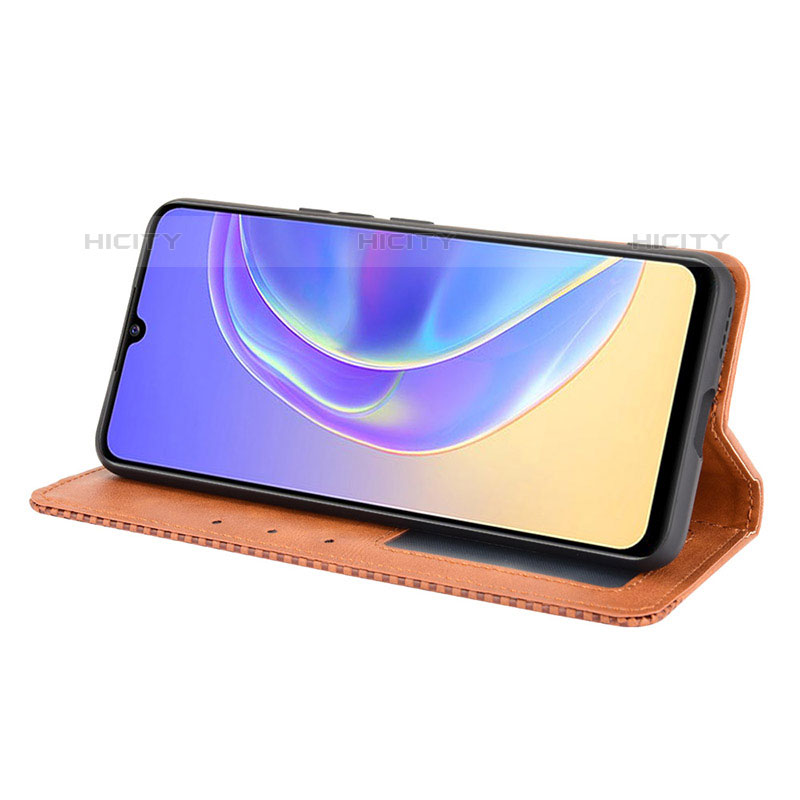 Coque Portefeuille Livre Cuir Etui Clapet BY4 pour Vivo V21e 5G Plus