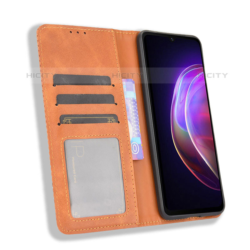 Coque Portefeuille Livre Cuir Etui Clapet BY4 pour Vivo V21s 5G Plus