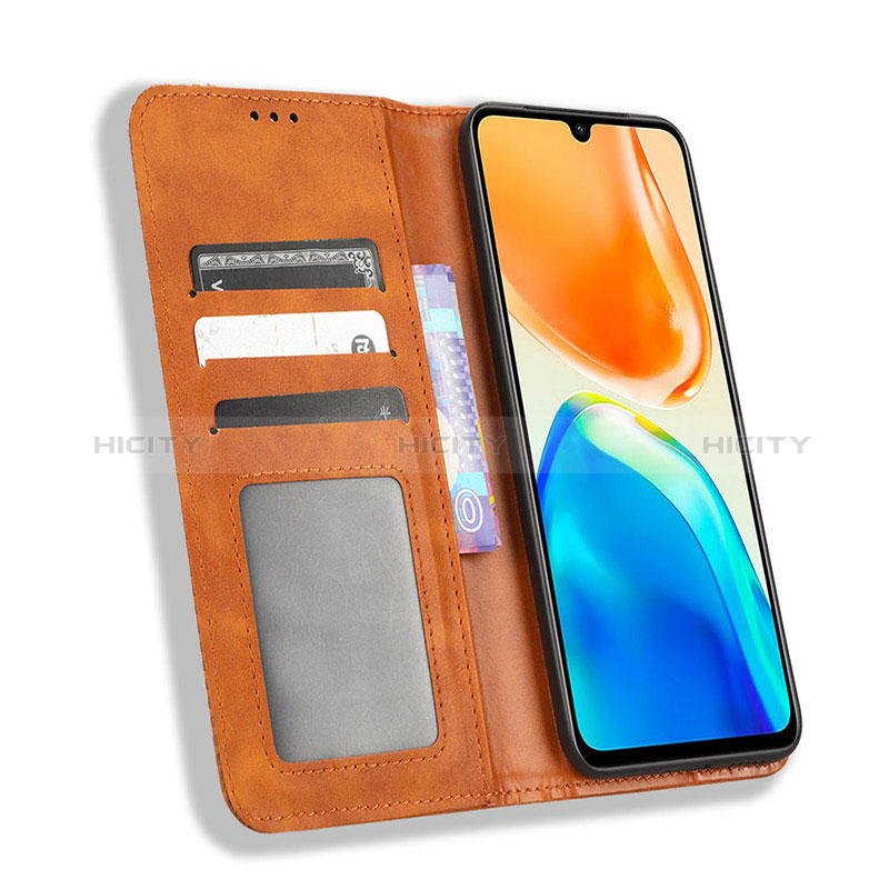 Coque Portefeuille Livre Cuir Etui Clapet BY4 pour Vivo V25e Plus