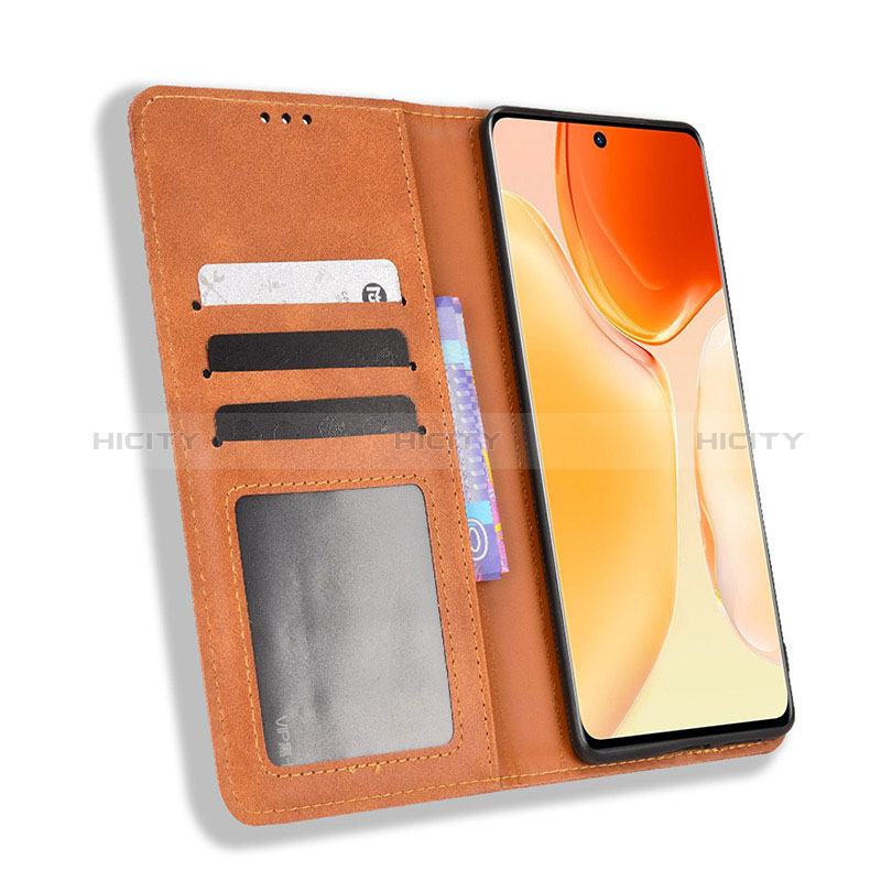 Coque Portefeuille Livre Cuir Etui Clapet BY4 pour Vivo X70 Pro 5G Plus