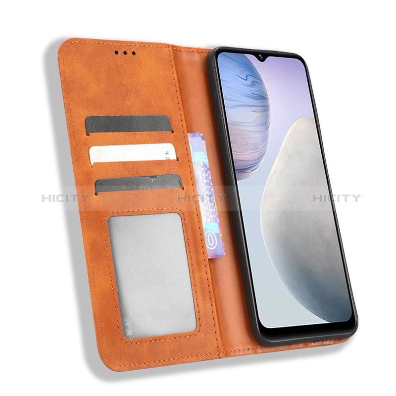 Coque Portefeuille Livre Cuir Etui Clapet BY4 pour Vivo Y02A Plus