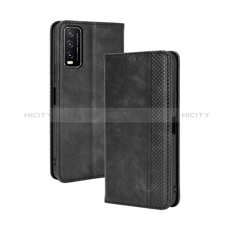 Coque Portefeuille Livre Cuir Etui Clapet BY4 pour Vivo Y12A Plus