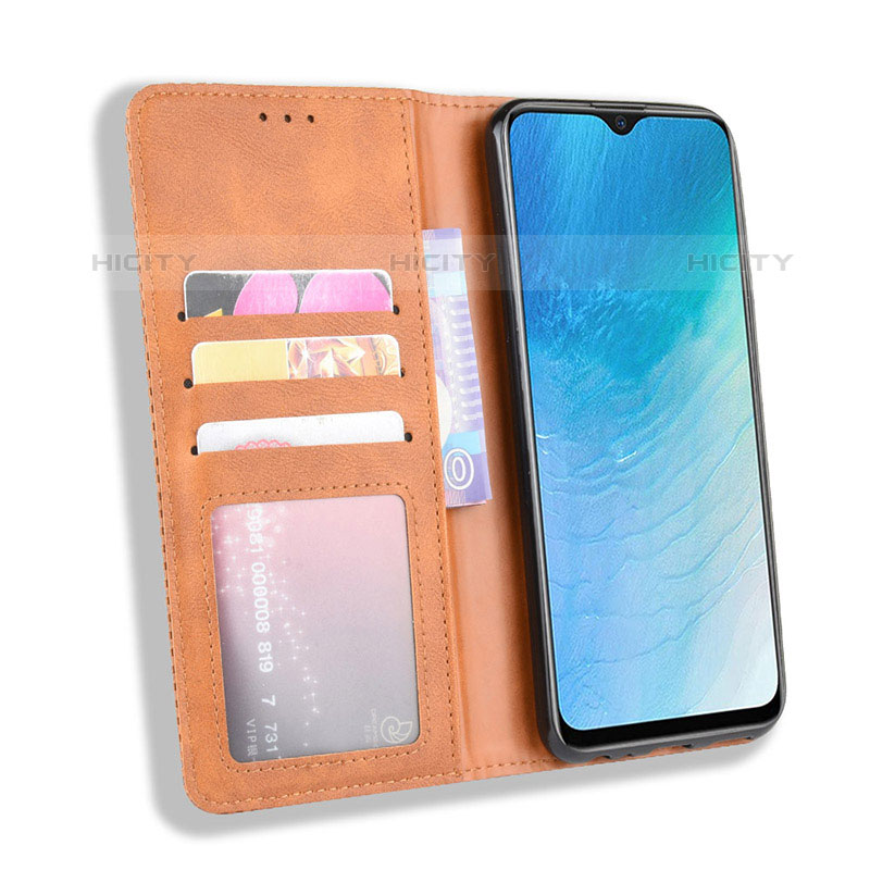 Coque Portefeuille Livre Cuir Etui Clapet BY4 pour Vivo Y19 Plus