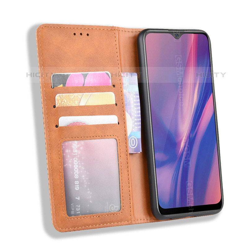 Coque Portefeuille Livre Cuir Etui Clapet BY4 pour Vivo Y3 Plus