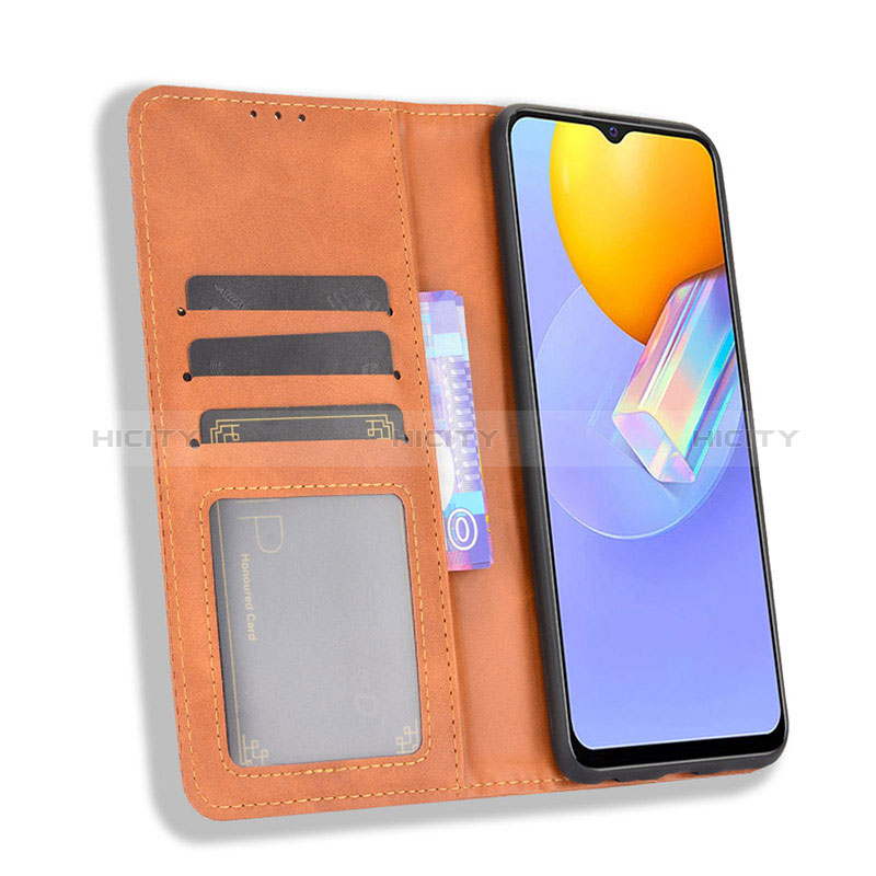 Coque Portefeuille Livre Cuir Etui Clapet BY4 pour Vivo Y31 (2021) Plus