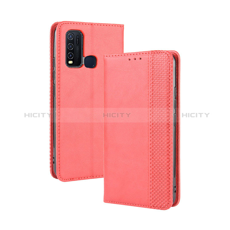 Coque Portefeuille Livre Cuir Etui Clapet BY4 pour Vivo Y50 Plus