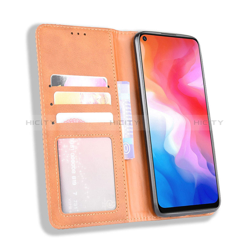 Coque Portefeuille Livre Cuir Etui Clapet BY4 pour Vivo Y50 Plus