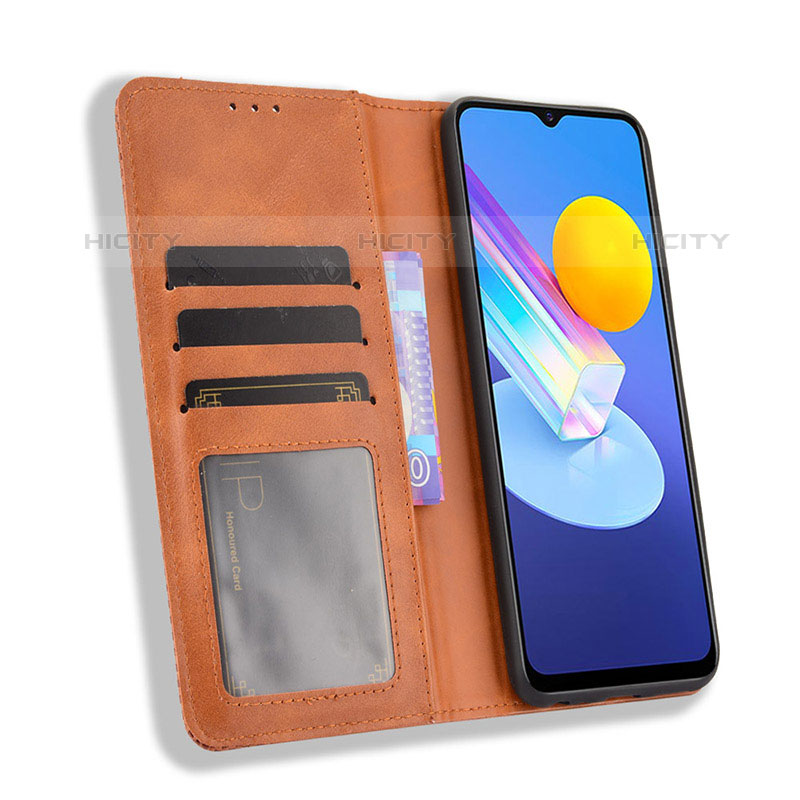 Coque Portefeuille Livre Cuir Etui Clapet BY4 pour Vivo Y52 5G Plus