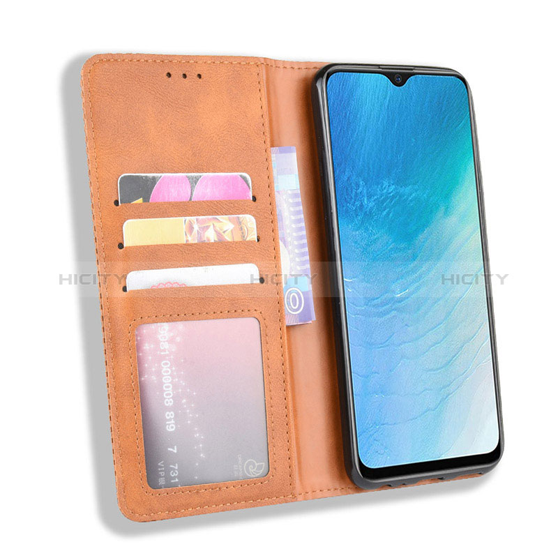 Coque Portefeuille Livre Cuir Etui Clapet BY4 pour Vivo Y5s Plus