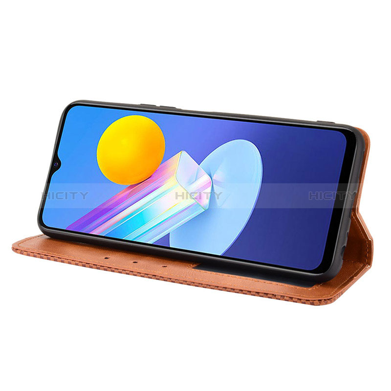 Coque Portefeuille Livre Cuir Etui Clapet BY4 pour Vivo Y72 5G Plus