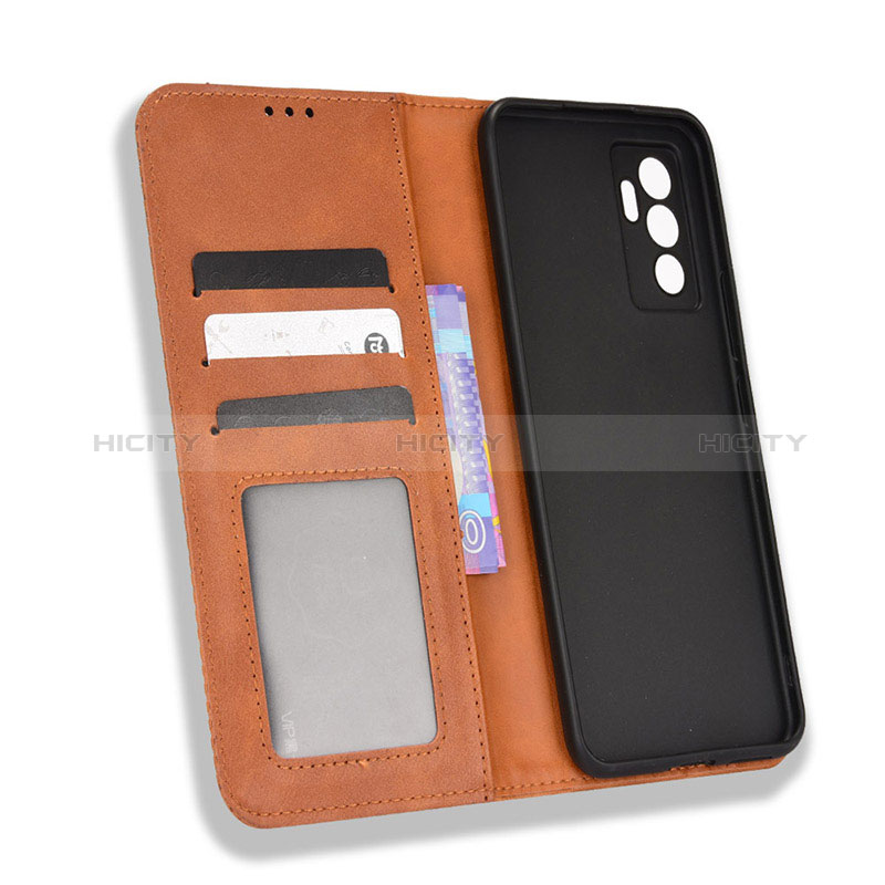 Coque Portefeuille Livre Cuir Etui Clapet BY4 pour Vivo Y75 4G Plus