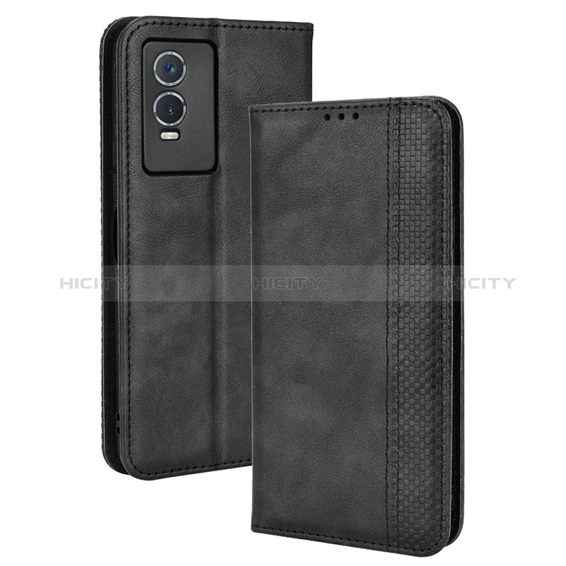 Coque Portefeuille Livre Cuir Etui Clapet BY4 pour Vivo Y76s 5G Plus