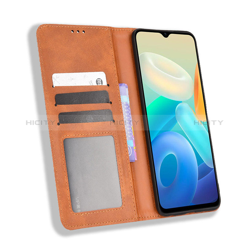 Coque Portefeuille Livre Cuir Etui Clapet BY4 pour Vivo Y76s 5G Plus