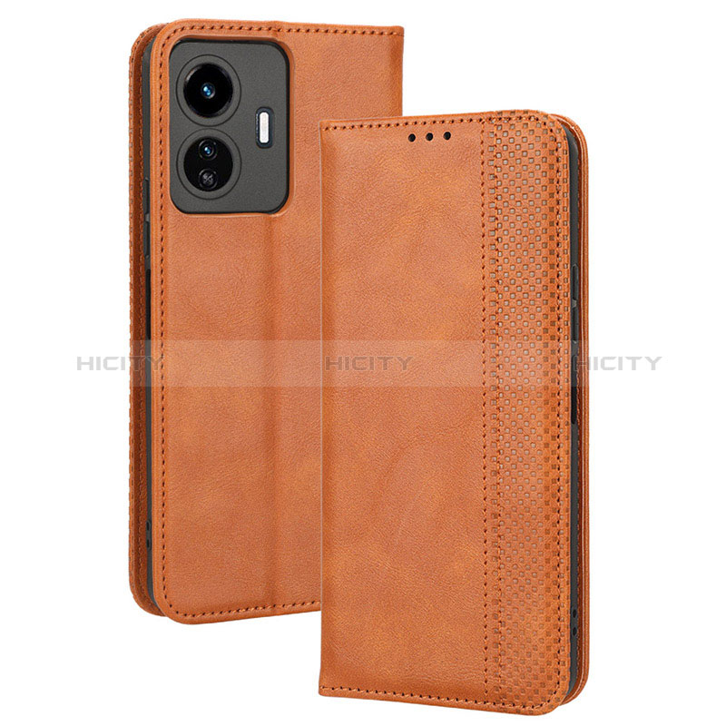 Coque Portefeuille Livre Cuir Etui Clapet BY4 pour Vivo Y77 5G Plus