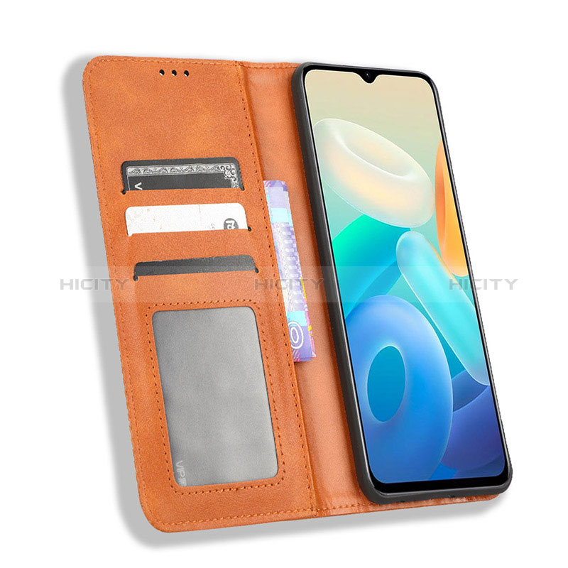 Coque Portefeuille Livre Cuir Etui Clapet BY4 pour Vivo Y77e 5G Plus