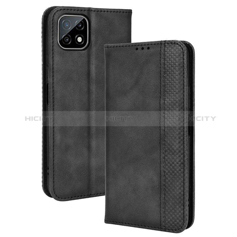 Coque Portefeuille Livre Cuir Etui Clapet BY4 pour Wiko T3 Noir Plus