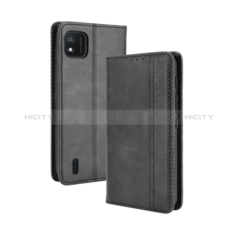 Coque Portefeuille Livre Cuir Etui Clapet BY4 pour Wiko Y62 Noir Plus