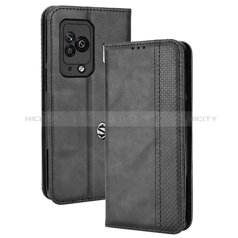 Coque Portefeuille Livre Cuir Etui Clapet BY4 pour Xiaomi Black Shark 5 Pro 5G Noir Plus