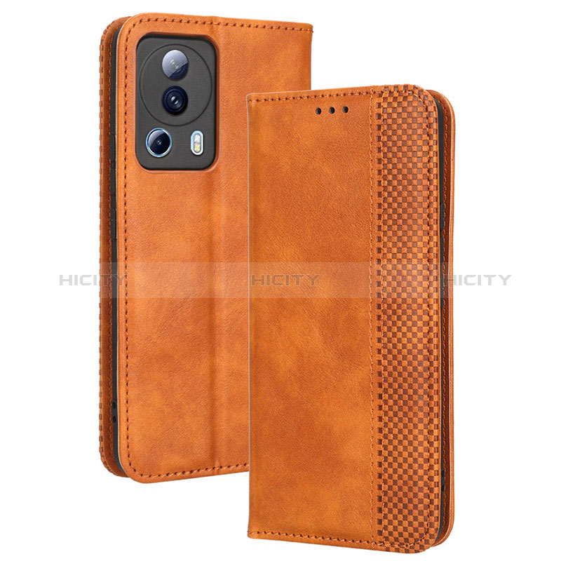 Coque Portefeuille Livre Cuir Etui Clapet BY4 pour Xiaomi Civi 2 5G Marron Plus