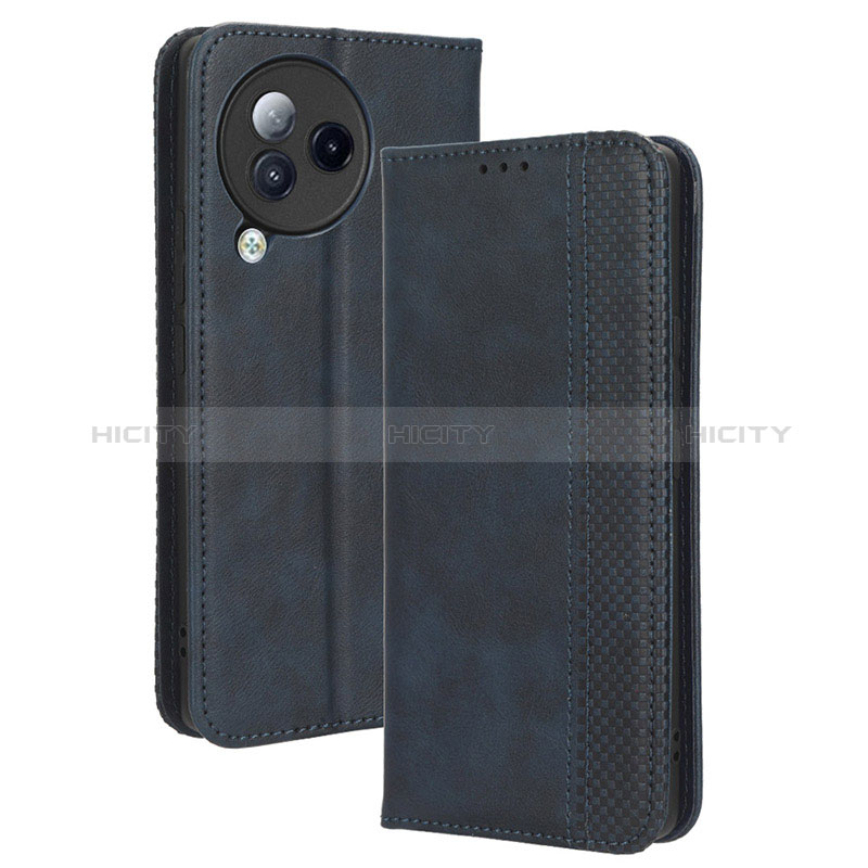 Coque Portefeuille Livre Cuir Etui Clapet BY4 pour Xiaomi Civi 3 5G Bleu Plus