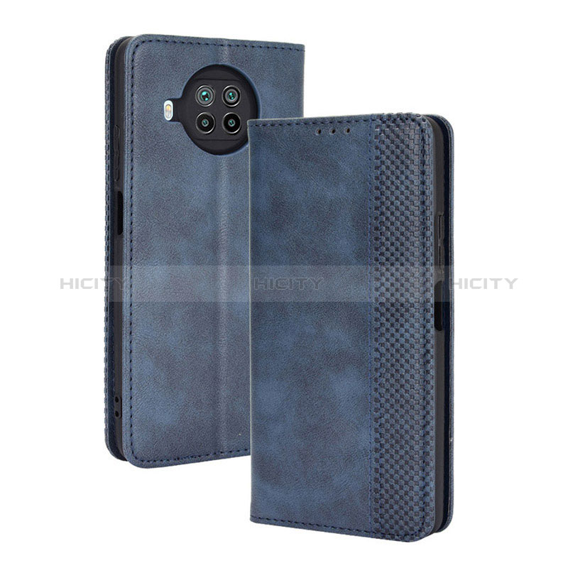 Coque Portefeuille Livre Cuir Etui Clapet BY4 pour Xiaomi Mi 10T Lite 5G Bleu Plus