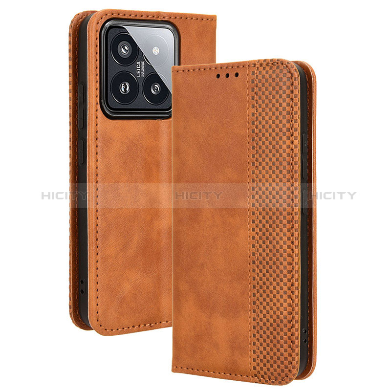 Coque Portefeuille Livre Cuir Etui Clapet BY4 pour Xiaomi Mi 14 5G Plus